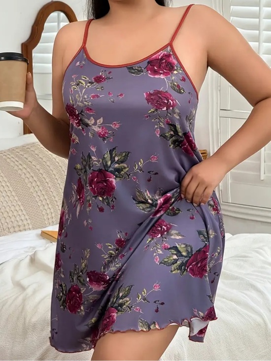 Other - Violet, Floral Rose, Night Slip